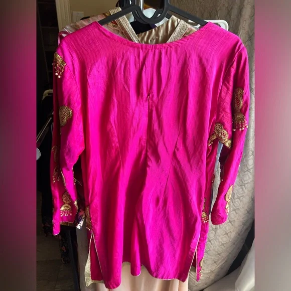 Hot Pink Ethnic shirt - Picture 4 of 4